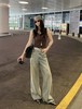美洋春夏款海盐气泡丹宁回潮直筒小阔腿牛仔裤 商品缩略图6