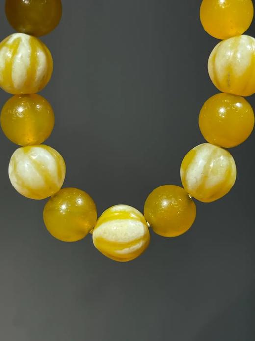 鹅黄玛瑙珠手链与耳坠套组，顺丰包邮 商品图11