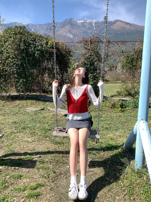 【149元任选2件】现货！假两件下摆蕾丝边T恤 商品图10