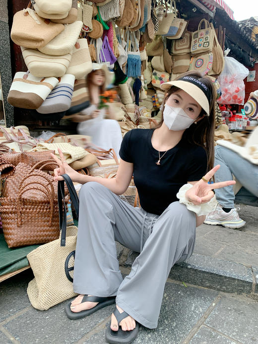 【149元任选2件】 现货！抽绳宽松休闲裤 商品图10