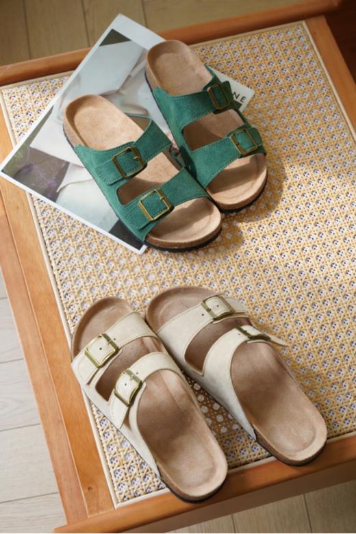 🤩夏日必备的拖鞋来咯【TATA同款】勃肯真皮半托7730 一双鞋盘活整个衣柜!🔥没有它不能搭的衣服 💕 苏*茵、葡萄*同款卖到200+ 🌈我们今天开团秒杀： ~69元到手！ 商品图3