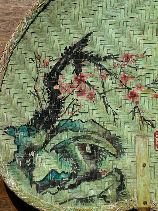 文人绘梅花与松下高士图蒲扇，顺丰包邮 商品图3