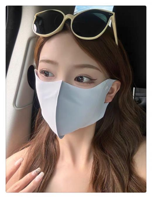 ☀️【加购5件，自动满减119  到手5个29.9 ）无痕防晒护眼角口罩🌈】出行必备防晒口罩，防晒变美两不误，💥这款冰丝口罩，轻薄如无，仿佛是你的第二层肌肤， 让你在炎炎夏日☀️也能感受到清凉。 商品图2