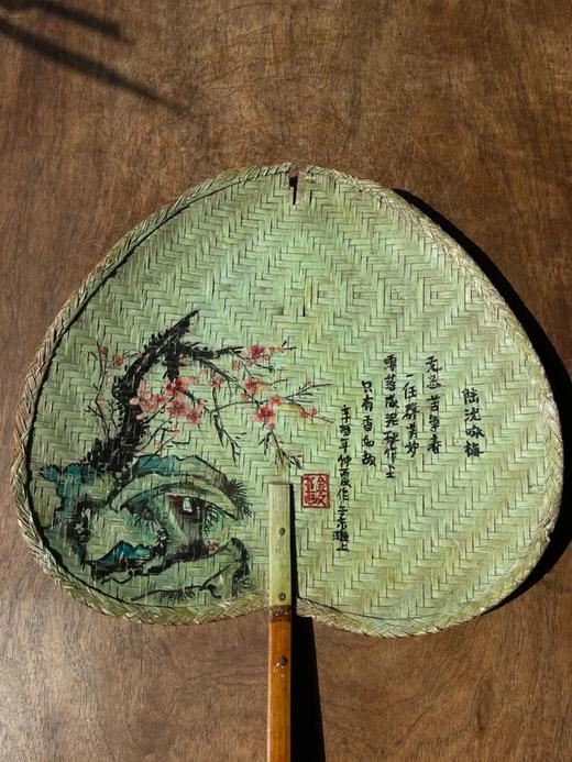 文人绘梅花与松下高士图蒲扇，顺丰包邮 商品图8