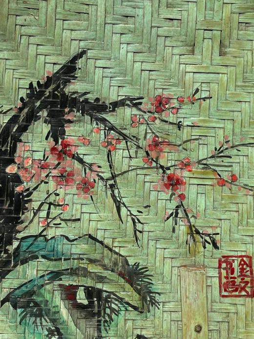 文人绘梅花与松下高士图蒲扇，顺丰包邮 商品图6