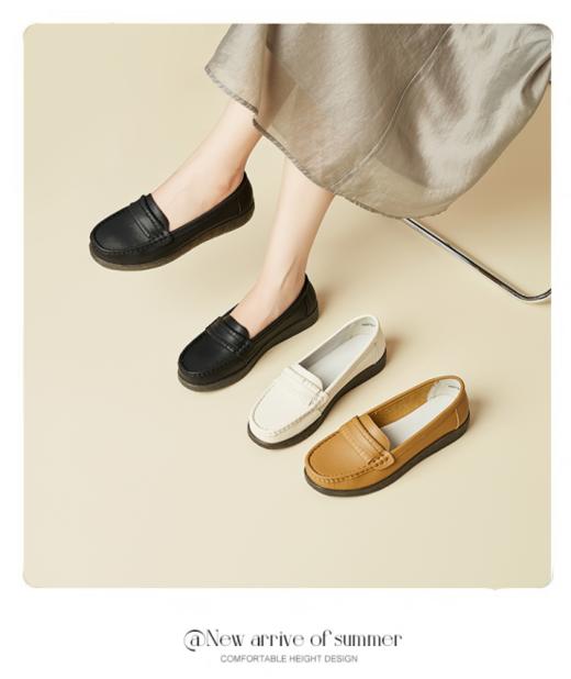 🤩时代的眼泪【停产清仓外贸出口真皮舒适透气豆豆鞋] 🌈大牌代工厂出来的少量尾货，老板生意不好做， 🔥 要钱不要货了， ，休闲鞋/豆豆鞋/四季鞋，真皮面料 商品图2