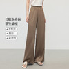 【周末秒杀】熙世界2025夏季新款肌理醋酸感缎面阔腿裤女宽松百搭休闲直筒长裤 商品缩略图1
