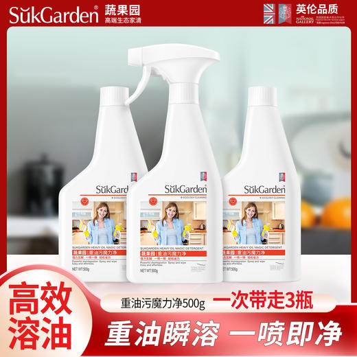 蔬果园油污净500ml*3瓶 商品图0