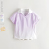 【凉感防晒】马克珍妮女童时尚渐变polo领运动T恤夏装新款550383 商品缩略图0