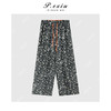 03-5潘依绣丁丁宠粉PanYiXiu/潘依绣【花园裤】麻料复古小碎花抽绳松紧腰休闲裤W-63068 商品缩略图1
