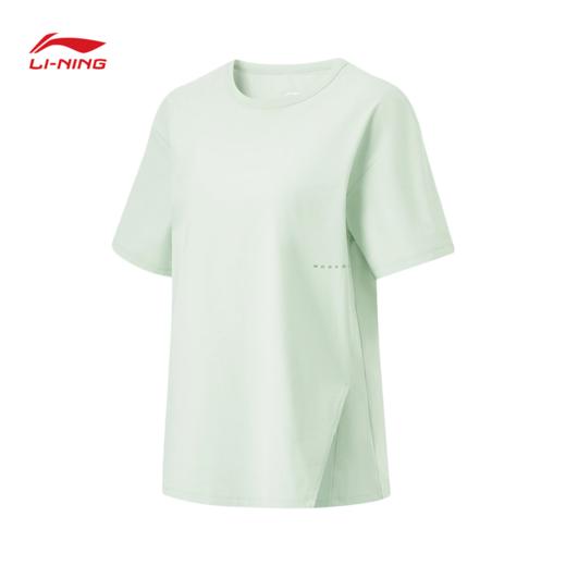 李宁健身系列女子排湿速干宽松短袖T恤ATSU456 商品图0