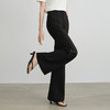 熙世界黑色显瘦喇叭裤女夏季2025新款通勤百搭微喇休闲裤西装裤子 商品缩略图3