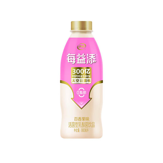 伊利900ml每益添百香果味乳酸菌酸奶 商品图0
