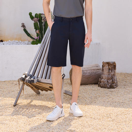 半身缘男裤 夏季舒适透气凉爽时尚休闲百搭短裤252301M70303728 商品图1