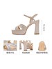 Roberta诺贝达 宴会水钻防水台25夏季新款粗跟露趾增高时装凉鞋RM257608 商品缩略图2