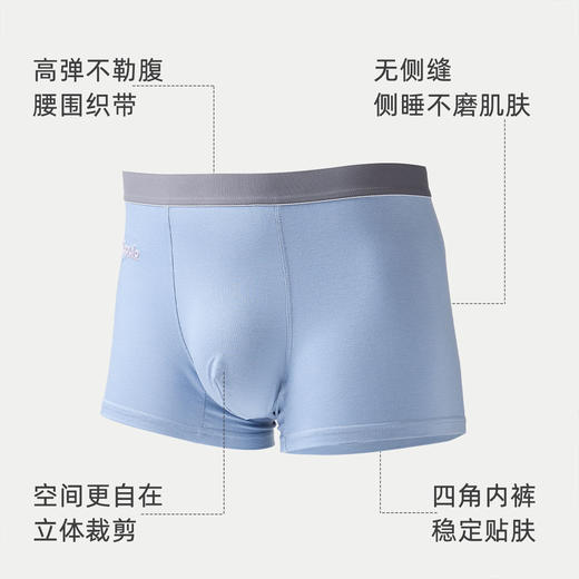 雅黛俪男士内裤无痕平角裤青年男生四角裤短裤薄款2025年夏季新款 商品图3