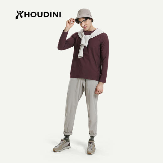 HOUDINI胡丁尼 Cover Crew 守护 男款户外舒适速干长袖T恤258694 商品图1
