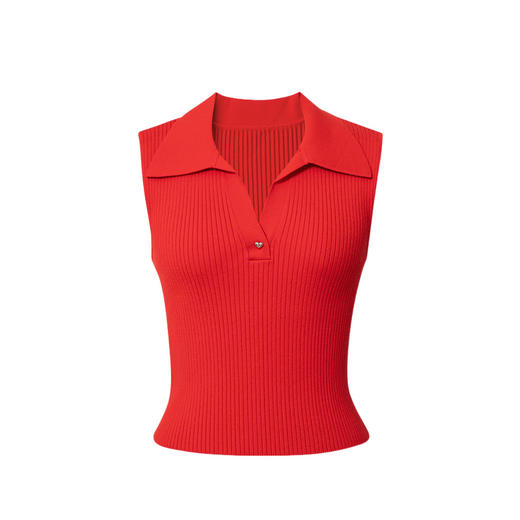 【商场同款】麦檬春秋polo领针织上衣4E3130661 商品图0