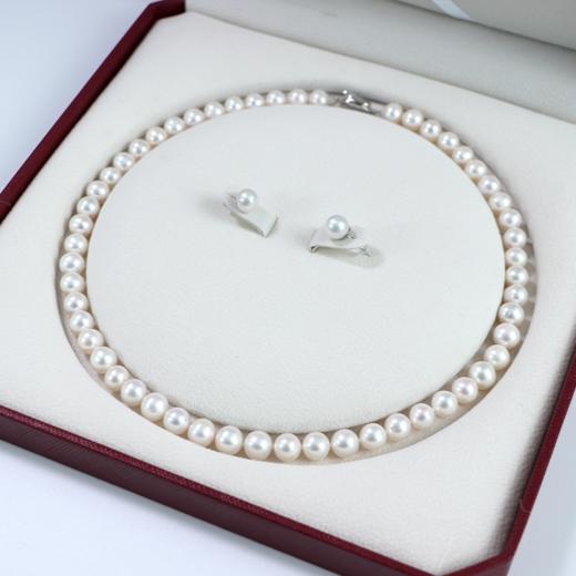 源头直采精挑级！温柔岁月妈妈珠 淡水无核珍珠  8～9mm 礼盒装  近圆微瑕(下单5天左右发货) 商品图3