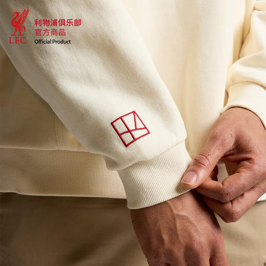 【官网同款】利物浦俱乐部 | 讲谈社联名卫衣连帽米白色休闲保暖潮流 商品图4
