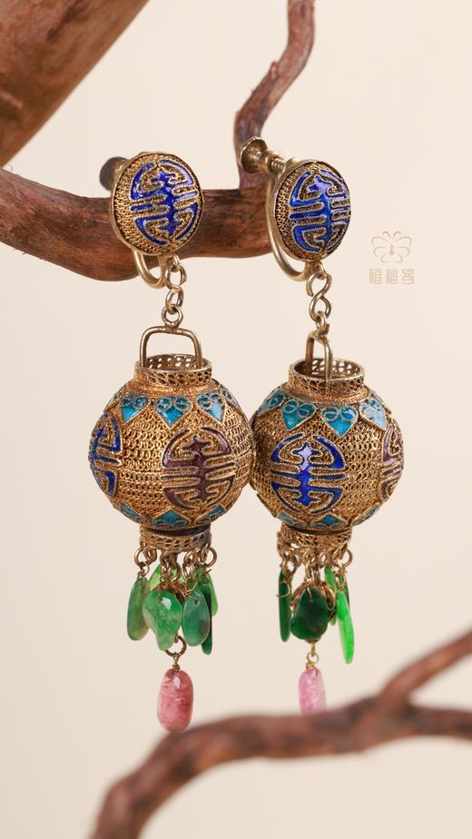 【寿喜】团寿宫灯老银耳夹YS2503020 商品图1