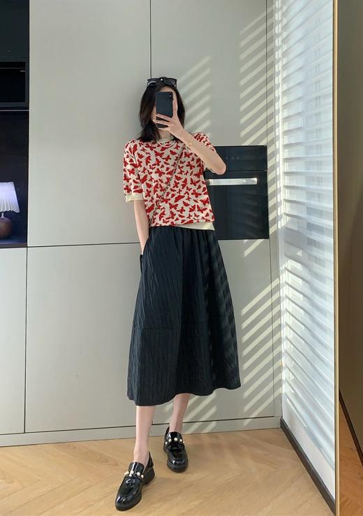 MAX家蝴蝶莱赛尔显瘦短袖衫 商品图6