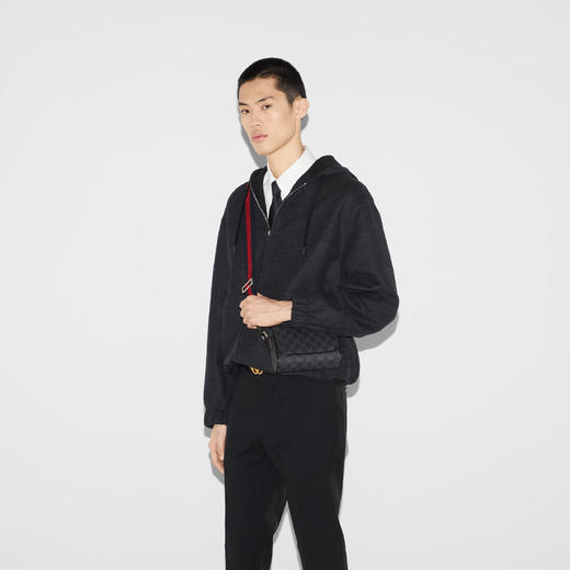 GUCCI 古驰 男士 GG Supreme 帆布迷你单肩包 混色 791741 FADJA 1042 商品图3