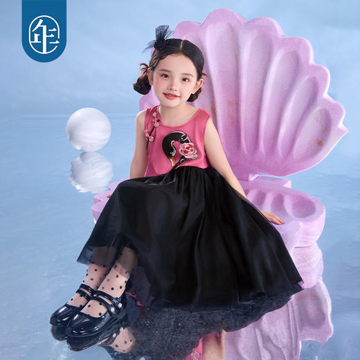 年衣2025夏季新款中国风改良原创无袖礼服天鹅舞会旗袍裙 商品图3