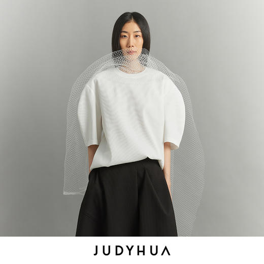 JUDYHUA 纯粹系列弧形袖T恤 商品图0