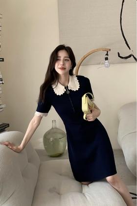 amadella 法式设计感小香风针织连衣裙 18238