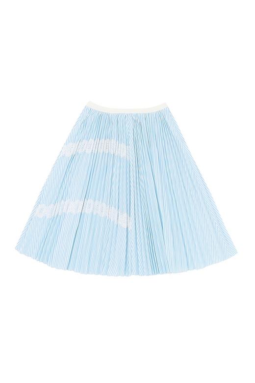 ROSEHOO 蓝白条纹百褶裙 2473 商品图4