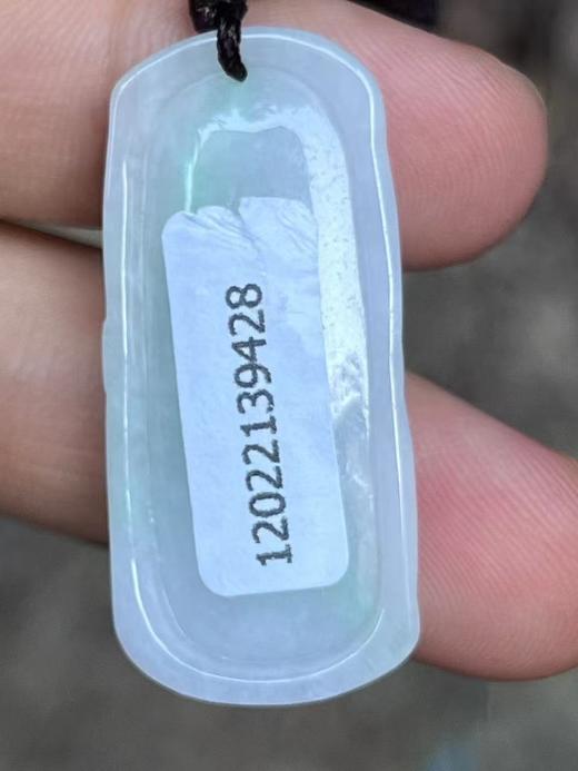 【云意轩翡翠】编号：9428 白底青翡翠竹节  天然翡翠 附证书 商品图3