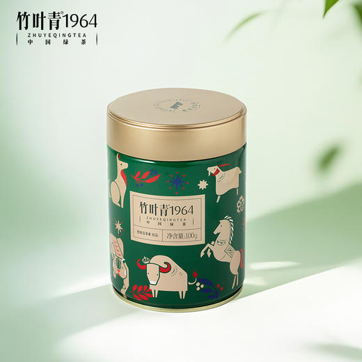 竹叶青1964绿茶卷曲形峨眉高山茶一级罐装100g自饮口粮茶四川绿茶 商品图1