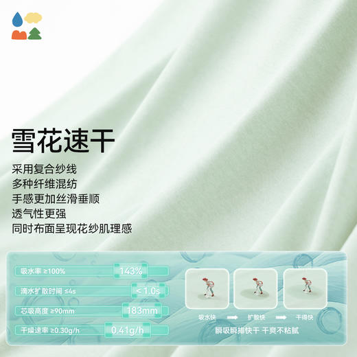 【富春江露营T恤】森林棠25夏款儿童国风插画吸湿速干短袖T恤40322505 商品图3