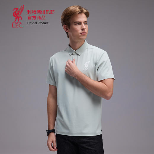 【官方正版】利物浦俱乐部 | 简约polo衫绿色休闲运动夏季T恤 商品图2