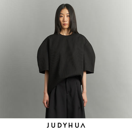 JUDYHUA 纯粹系列弧形袖T恤 商品图2