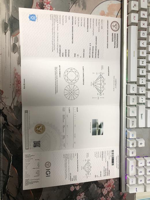 【伦敦实验室 海外发货 真钻 官方IGI认证书】0.5克拉-2克拉钻石 支持一切机构鉴定 商品图5