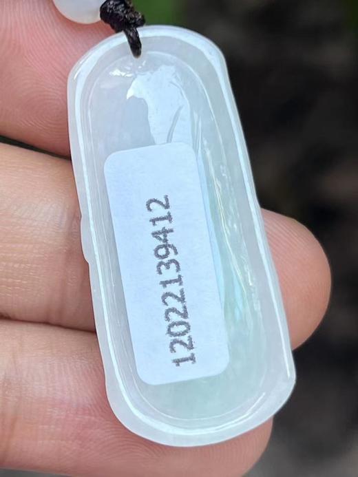 【云意轩翡翠】编号：9412 白底青翡翠竹节  天然翡翠 附证书 商品图3