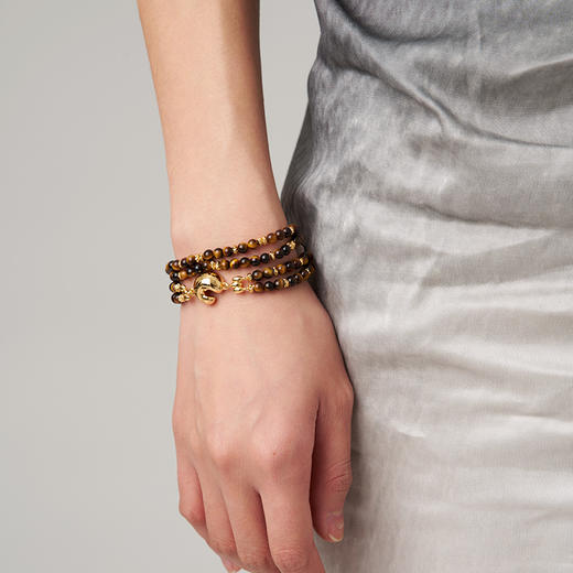 盐岛	金鳞锦鲤虎眼石串珠手链 商品图0