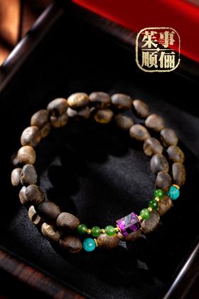 【茱事顺俪】18K黄金沉香手链