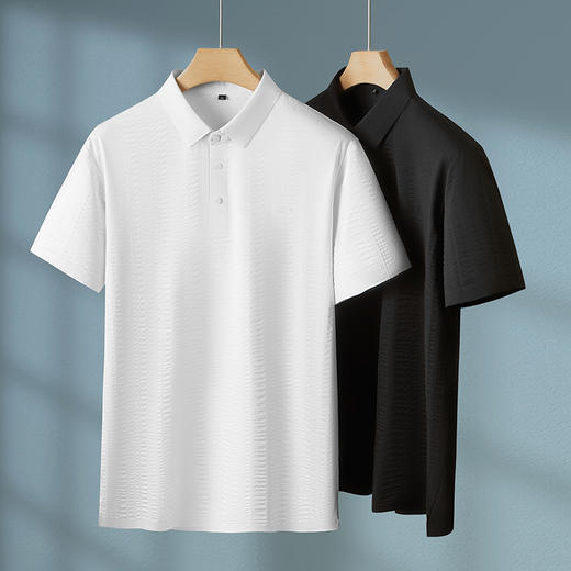 【DPF】大依优型大码短袖POLO衫加肥加大码丝光棉休闲半袖体恤上衣男士 商品图4