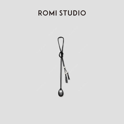 ROMI STUDIO 非金属棉绳项链 简约设计水滴形吊坠项链 RWCRP32965 商品图1
