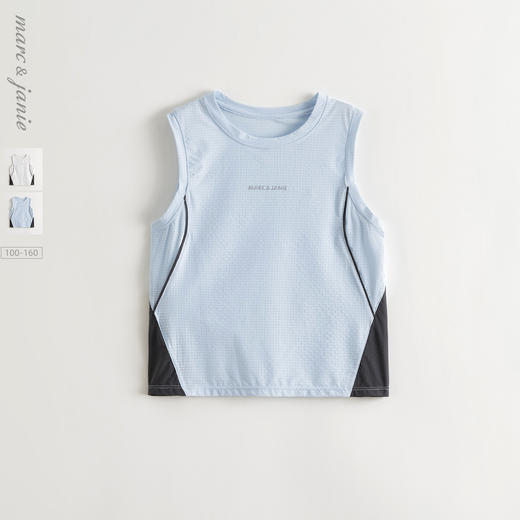 马克珍妮男童轻盈透气户外运动背心儿童上衣2025年夏装新款550570 商品图0