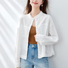 馥迦文艺圆领立领长袖衬衫 商品缩略图7