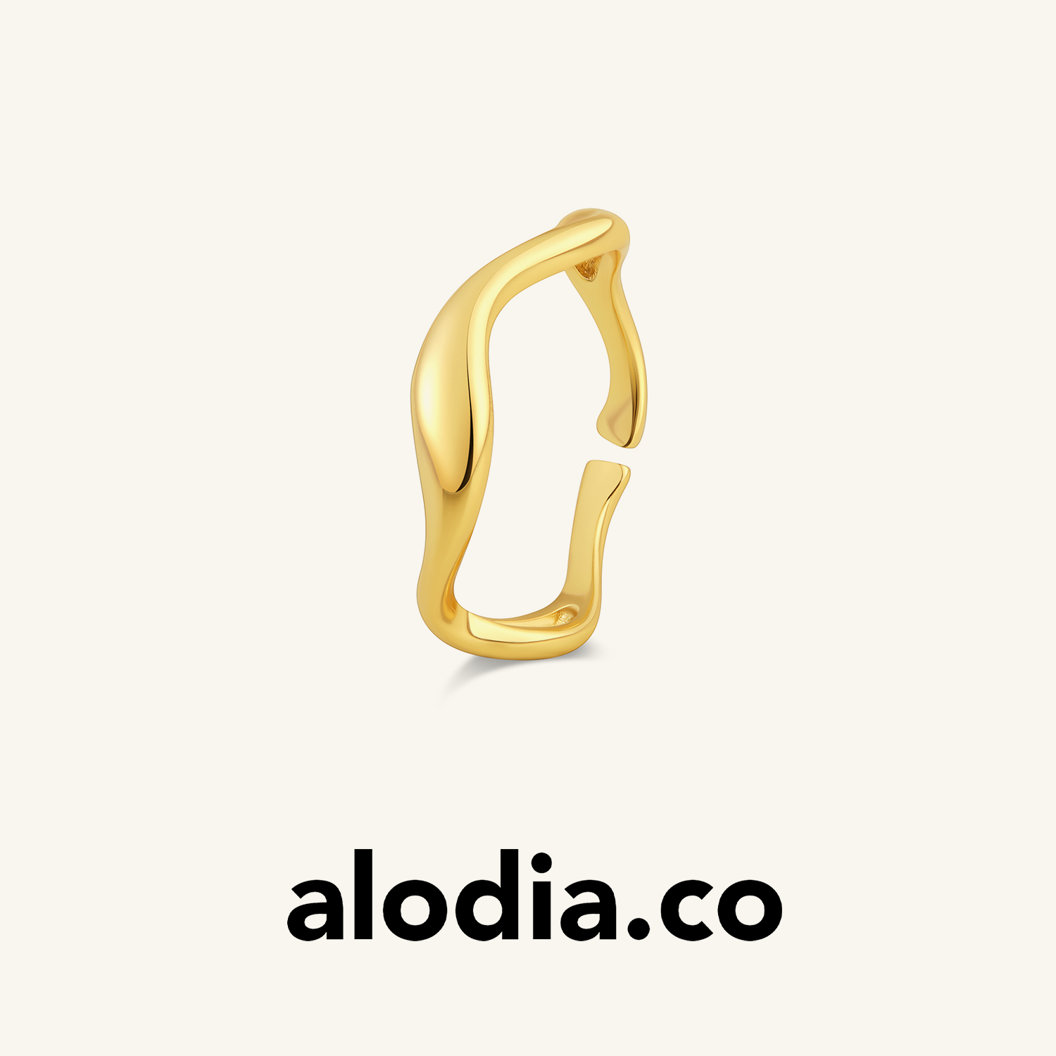 【赵露思同款】alodia.co 品牌直发 C大调戒指 开口可调节925银叠戴神奇简约百搭
