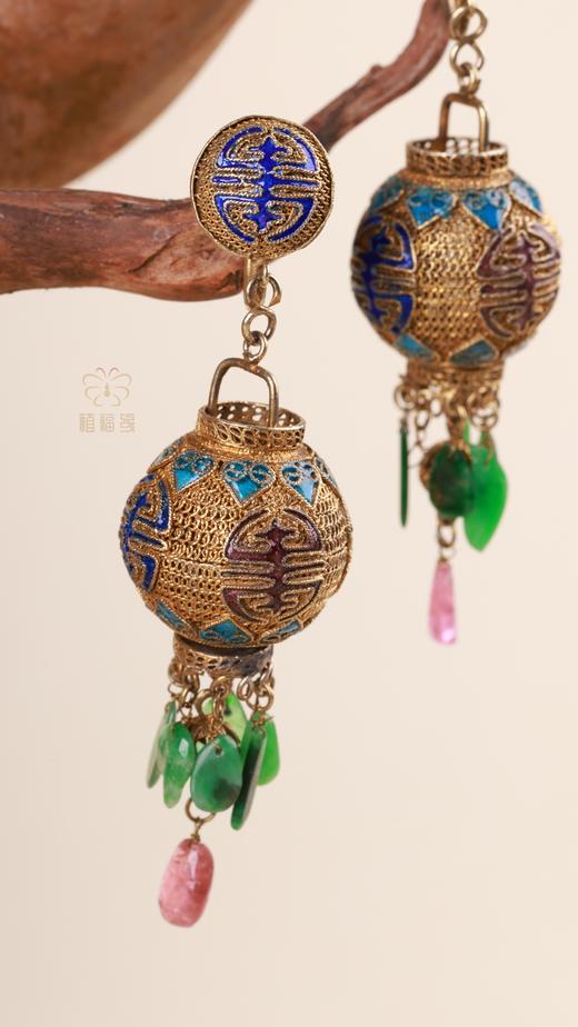 【寿喜】团寿宫灯老银耳夹YS2503020 商品图2