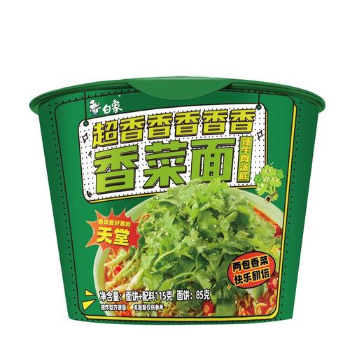 白象 辣牛肉汤底超香香香香香香菜面 115g/桶 商品图0