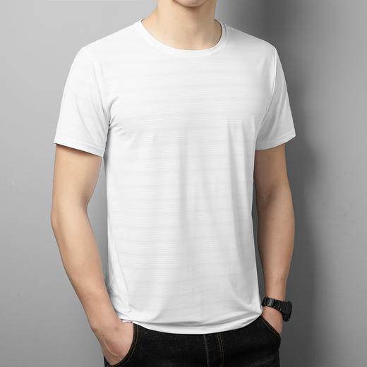 【DCS】大依优型大码速干短袖T恤加肥加大宽松休闲胖子打底半袖男士上衣 商品图3