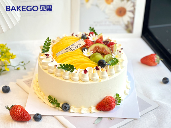 《水果趣多多》水果动物奶油蛋糕