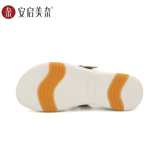 ARCHCONTACT安启美奈云朵真皮复古厚底勃肯一字拖鞋53027 商品图5